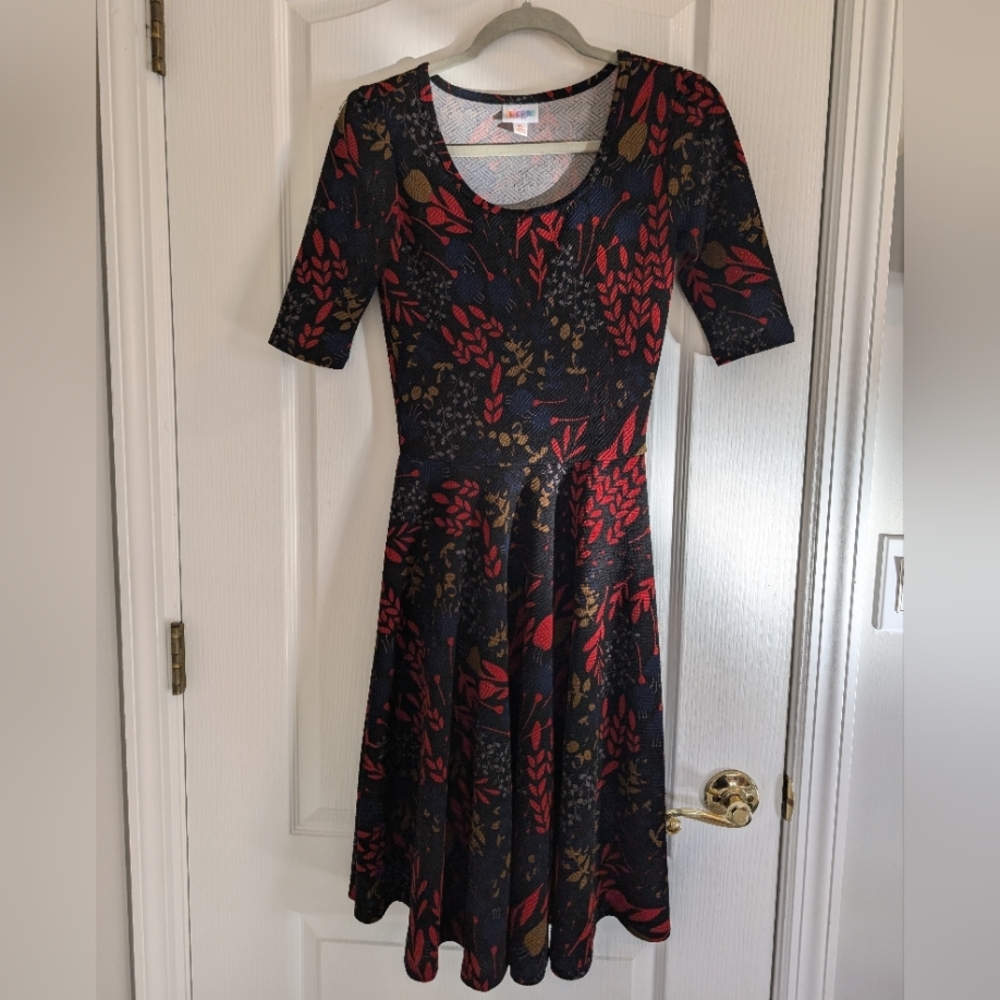 LulaRoe Fit and Flare Scoopneck Dress